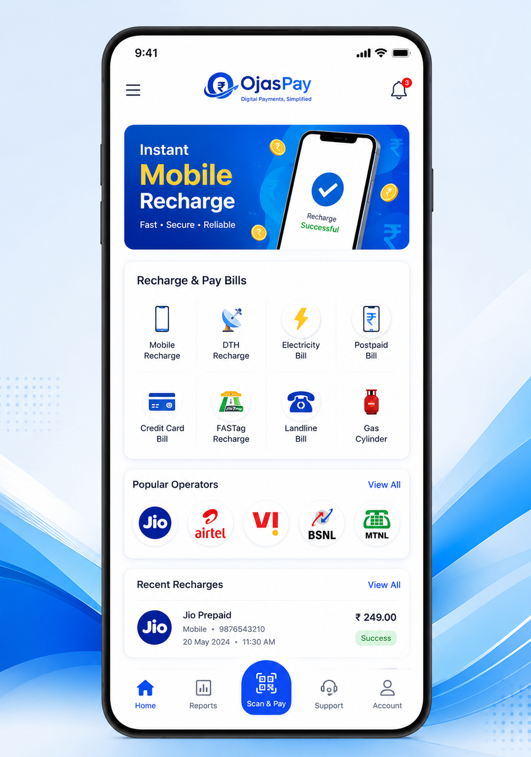 OjasPay App Preview